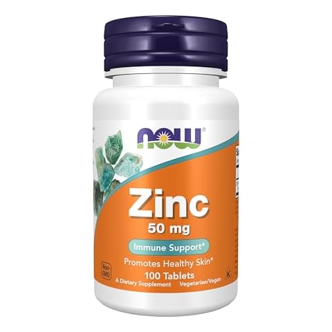 NOW Supplements, Zinc 50 mg, 100 Tablets Cover