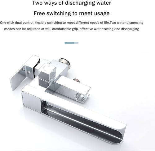 Robinet de baignoire à double commande cascade avec douche