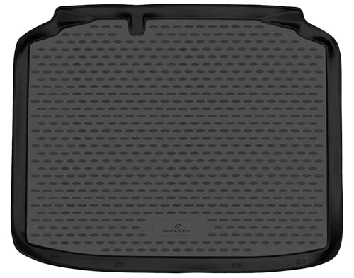 WALSER XTR Kofferraumwanne für Skoda Rapid Spaceback (NH1) 07/2012-2017, 100% passgenaue Antirutschmatte Auto, Gummimatte Auto, Kofferraum Schutzmatte, Auto Gummimatten