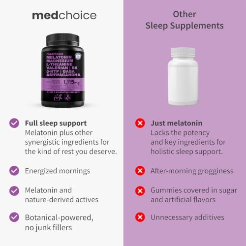MEDCHOICE 12-in-1 Melatonin Sleep Capsules