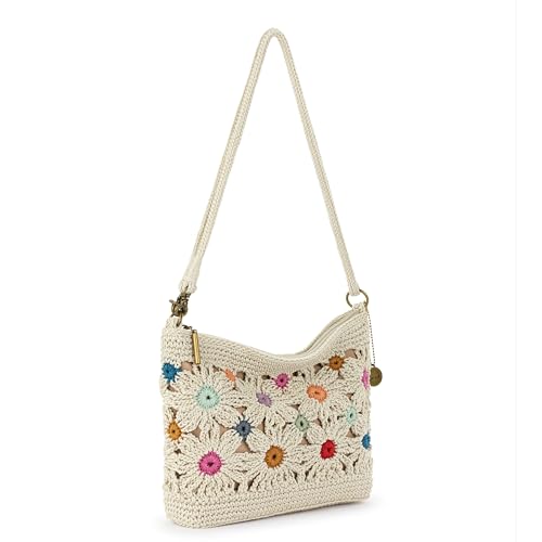 Image of The Sak Lumi Convertible Crossbody Purse - Women's Handbag for Everyday & Travel, 3-in-1 Small Crossbody in Crochet & Leather