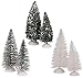 Charmed By Dragons Christmas Village Collection with Houses Figurines Trees and Snowy White Glitter Cotton Drape (29 Piece Set)