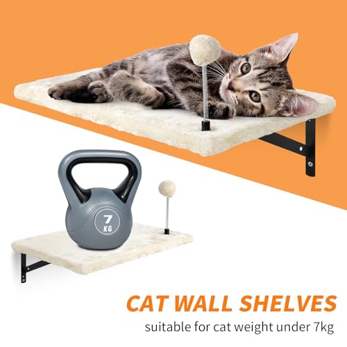Set para Gatos de Pared con Estantes y Hamaca 7 Pzs miniatura 3