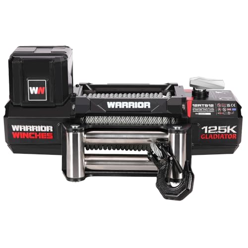 Warrior Winches Gladiator 12500lbs Winch 12v Electrico miniatura 6
