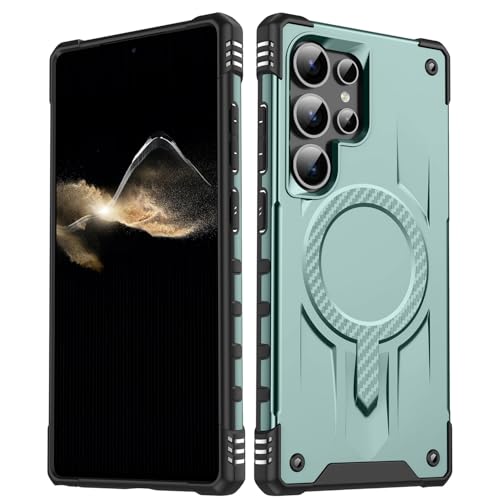 Coque Samsung S24 Ultra antichoc et magnétique verte pour protection au quotidien