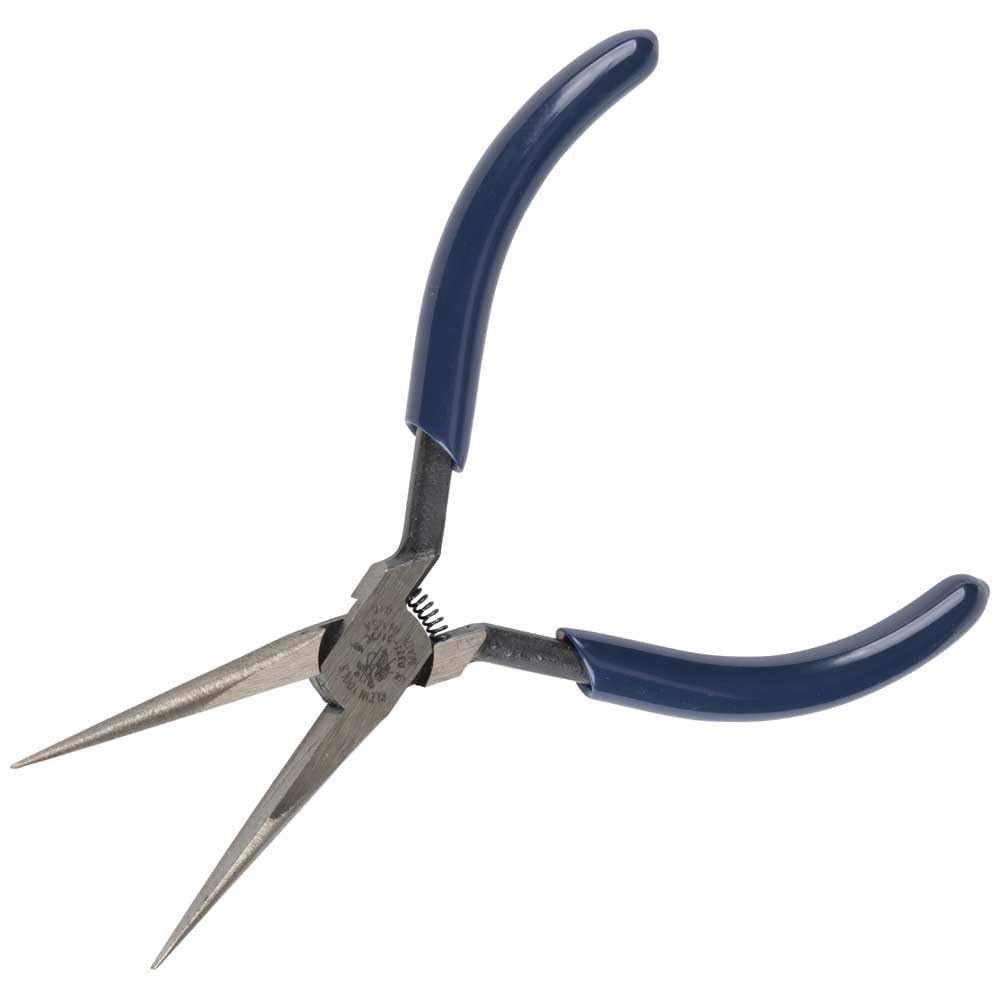 Klein Tools Long-Nose Pliers, Slim, 1/16-Inch Point Diameter, 5-Inch D327-51/2C, Dark Blue - Image 3