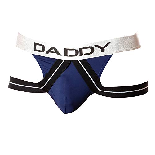 Daddy Underwear Men's Salon Jock White, Large - Underpants, Jockstrap, Closeout