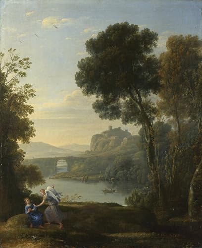 Peinture poster Claude Lorrain graffiti art mural de salon 60x90cm