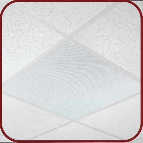 OWI Audio 2X2VG-IC670V10 in-Ceiling 70V Speaker on a 2X2 Full Grill Tile with Backcan, Up to 50W, 2-Way, Co-axial, 120-degree Dispersion