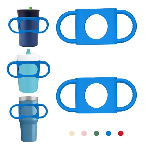 NiHome 2 Pcs Silicone Tumbler Handle for 12-15oz Kids Owala Zak Cup