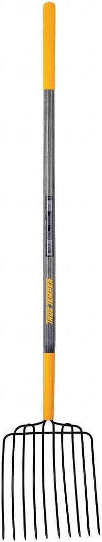 Ensilage Fork, Wood Handle Material, 48" Handle Length, Width of Tines 1/4", Length of Tines 10"