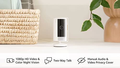 All-New Ring Indoor Cam (2Nd Gen) | 1080P Hd Video & Color Night Vision, Two-Way Talk, And Manual Audio & Video Privacy Cover (2023 Release) | White #TOP6