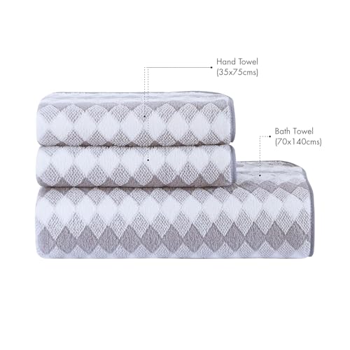 Image of Spread Spain Microfiber Towels for Bath | Coral Large Bath Towel | Extra Soft Plush & High Absorbent |360 GSM | Bath Towel for Men and Women |70x146 cm (Orchid)