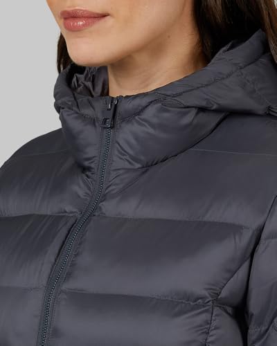 32 Degrees Heat Women's Lightweight Poly-Fill Packable Hooded Jacket | Layering | Semi-Fitted | Zippered Pockets2