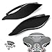 PBYMT Side Wings Air Deflectors, Fairing Side Wing Windshield, Black Adjustable Wind Deflectors, Compatible for Harley Davidson Electra Glide Street Glide 2014-2020