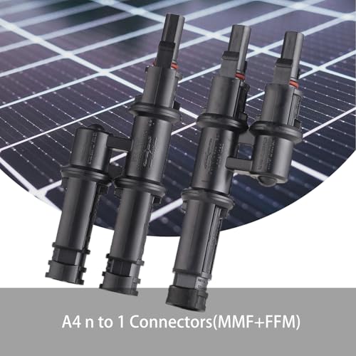 SJZ SUN RUN Conectores de painel solar MC4 Conector de ramificação 2 para 1 Conector Conexão paralel