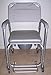 MedMobile® Aluminum Portable Commode Shower Wheelchair with Toilet Style Seat and Cover