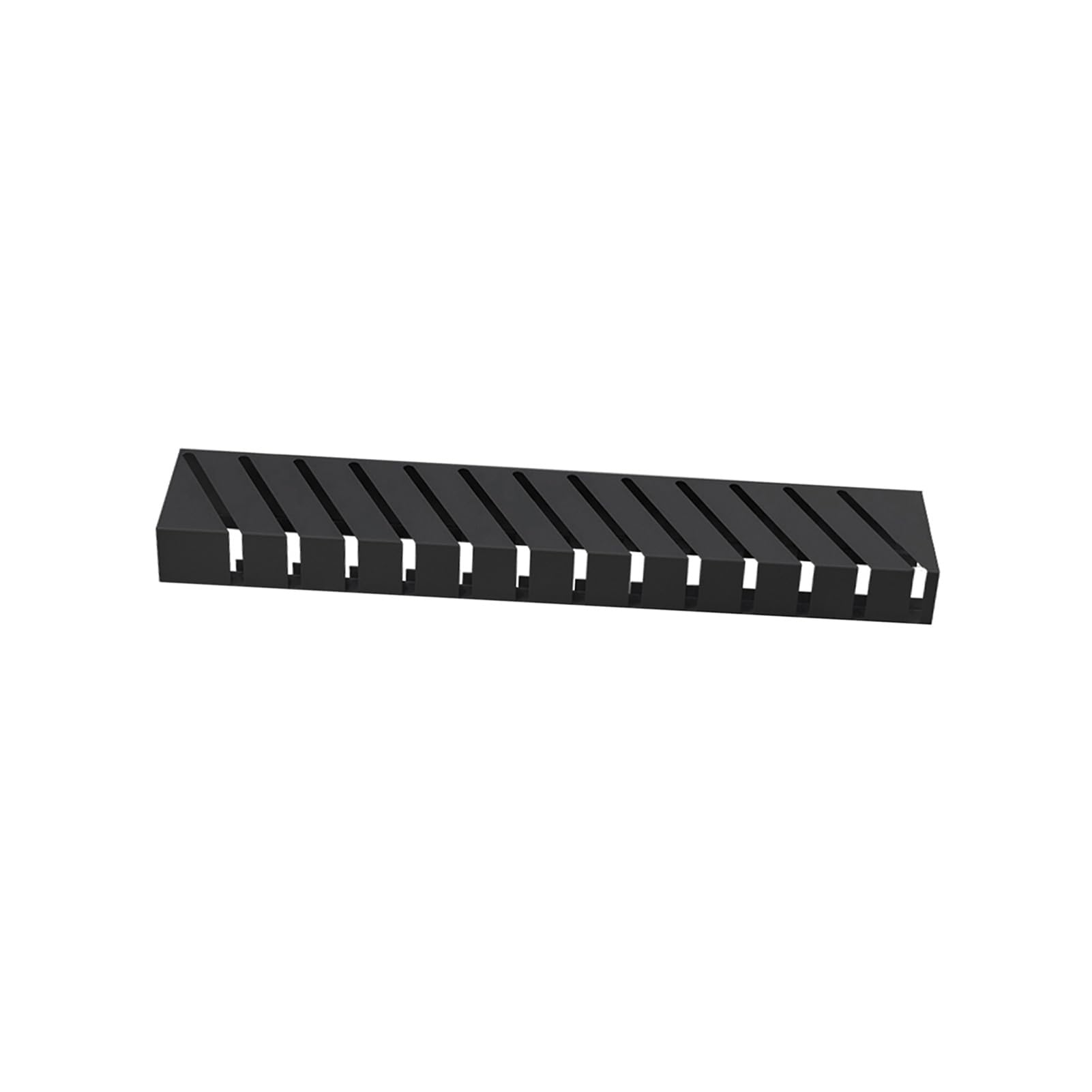 JYBNBBE Tier Tile Display Rack, Slot Width 1.3cm Sample Stand for Art Centers, Retail Stores, Exhibition Trade Show,Black-100x40x40cm