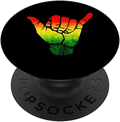 Jamaica Flag Rasta Hawaii Shaka Hand Symbol Shaka Jamaican PopSockets PopGrip: Swappable Grip for Phones & Tablets