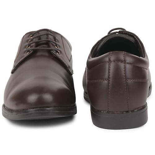 Image of Liberty Fortune Majestic 1 Formal Lacing Derby Shoes for Men with EVA Sole | Suitable for Wedding and Office Wear | Durable Lightweight and Cushioned Footbed | Shock Absorption