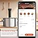 Hobsir Sous Vide Cooker Kit, 1100W Sous Vide Machine with LED, Wifi App Control, Timer, Silence Stainless Steel Immersion Circulator Slow Cooking Machine Sous-vide Kit