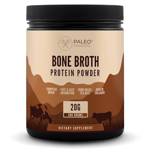 Knochenbrühe Pulver 100% europäisches Weiderind Multi-Kollagen Protein 0 g Zucker 500 g