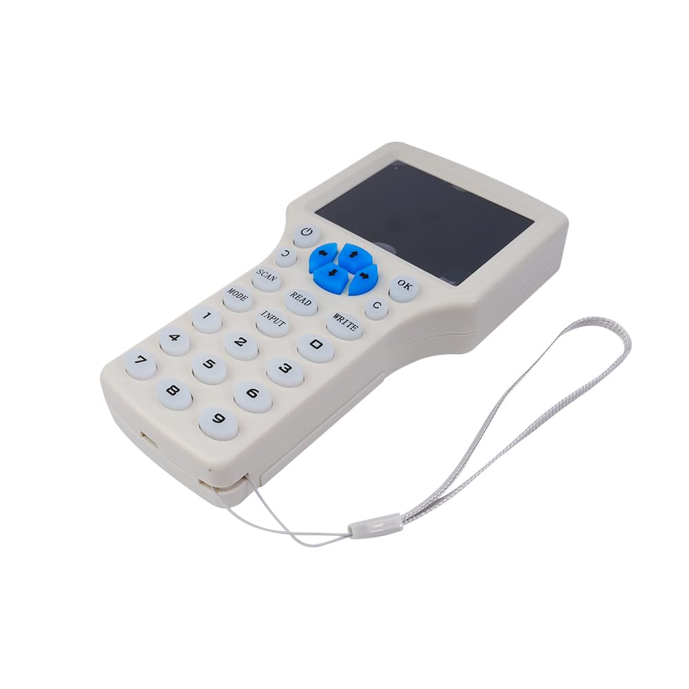 Sarini Duplicador Lector Escritor, Lector NFC, Clonador de Tarjetas Inteligentes RFID 125kHz 13.56MHz 10 Frecuencias, Decodificador de Tarjetas Cifradas, Clave Grabables, Software Libre y USB