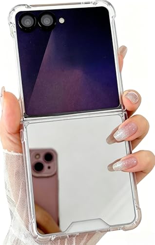 Coque miroir Samsung Z Flip 7 antichoc en silicone souple transparent