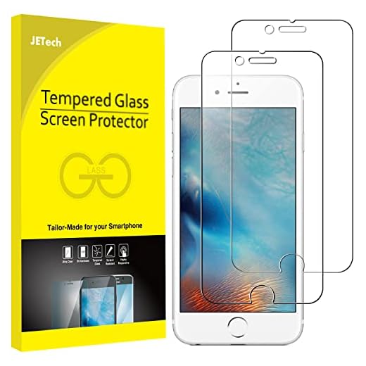 JETech Screen Protector for iPhone 6 Plus and iPhone 6s Plus, 5.5-Inch, Tempered Glass Film, 2-Pack