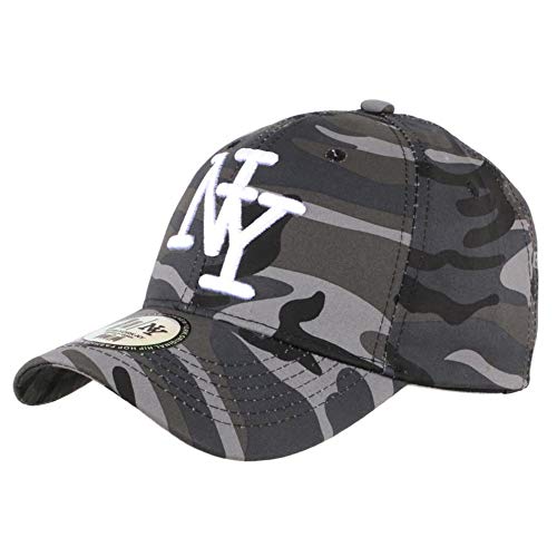 Casquette NY Camouflage Gris Fashion Baseball Kaptyn - Homme