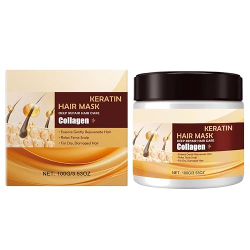 Crema Acondicionadora Para El Cabello - Hidratante Y Reparación Para Cabello Dañado | Cuidado Intensivo De Larga Duración Con Reparación Profunda Para Cabello Liso/Rizado Tras Tinte