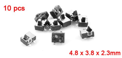 Interruptor de tacto SMD de 4 pines Sourcingmap a13070200ux0692 pulsador SPST para microcircuitos 3