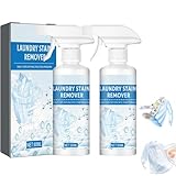 Clothing Emulsifier, Non Ionic Emulsifier Clothing Cleaner, Stain Remover for Clothes, Non-Ionic Laundry Pre-Treatment, Laundry Stain Remover Spray for Grease, Oil, Food on Clothes and Shoes (2pcs)