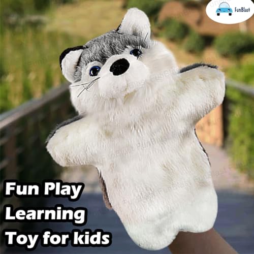 Image of FunBlast Plush Hand Puppets for Kids - Animals Hand Puppet Toys, Soft Hand Puppets for Kids, Story Telling Puppet for Kids, Hand Puppet Toy, Fun Play Learning Toys (Fox)