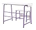 SD Studio Designs Project Center, 55127 Craft Table Play Desk with Bench, Purple/Spatter Gray, 37.75