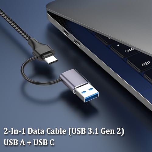 Caja externa para SSD M.2 NVMe USB 3.1 de aluminio miniatura 5