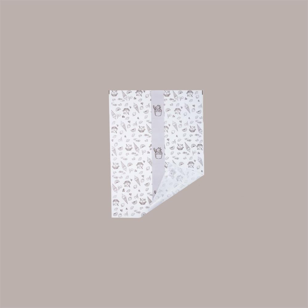 Lucgel Transportpapier für Eiscreme, Ton in Ton, 37 x 50 cm, 1000 Stück