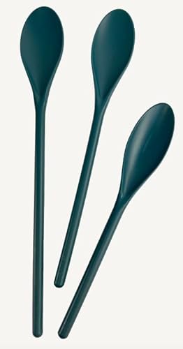Crisp TKN10589 3 Piece Poly Mixing Spoon Set - Plastic cover