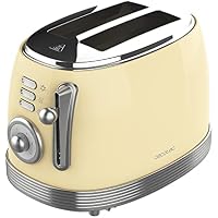 Cecotec Tostadora Toast&Taste 800 Vintage Light Yellow. 850 W,
