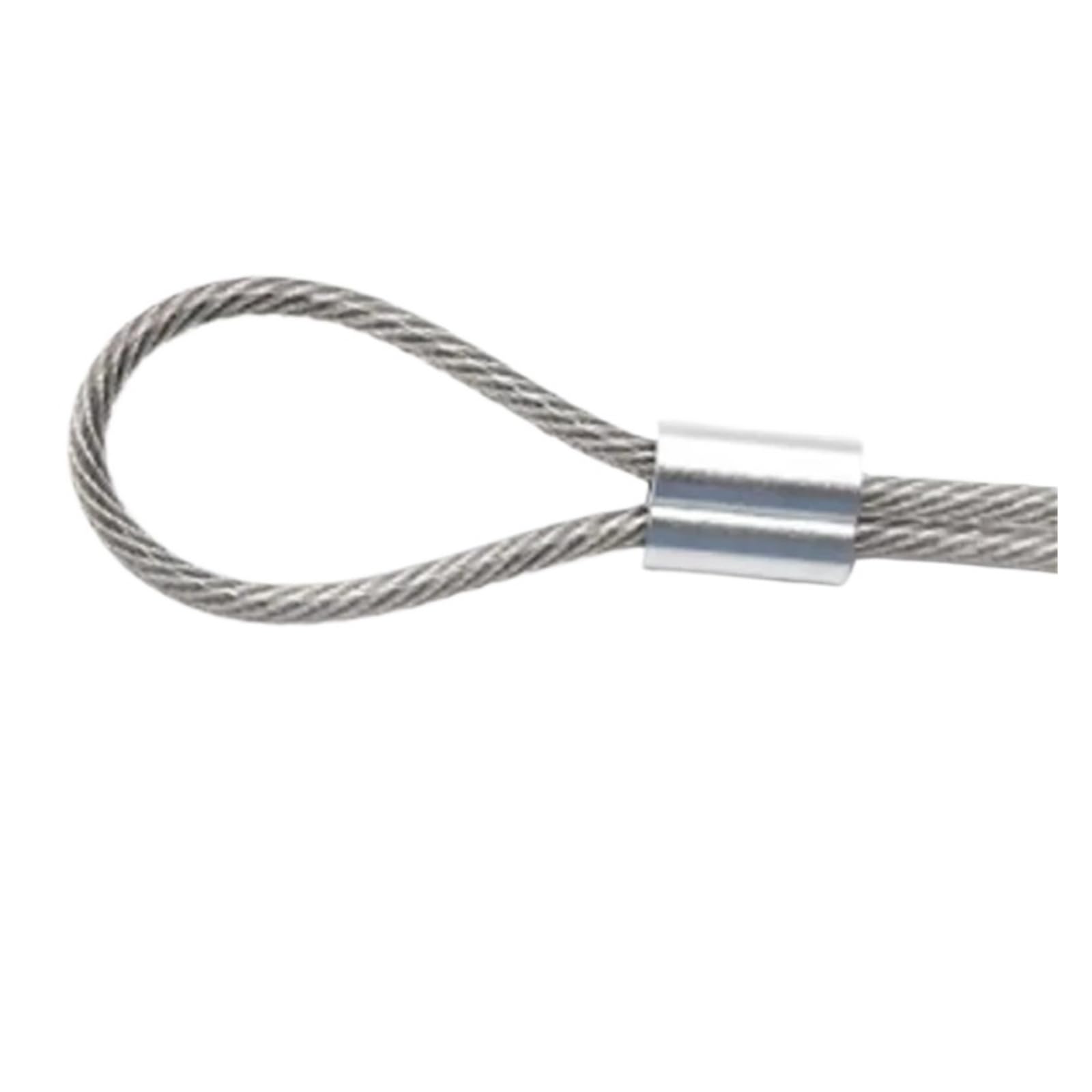 10/200 pz Foro Cavo A Crimpare Manicotto M1.5 a M4 Puntali for cavi In Alluminio a Forma di 8 Fermacavo A Crimpare Corda Accessori Hardware(M2x10pcs)