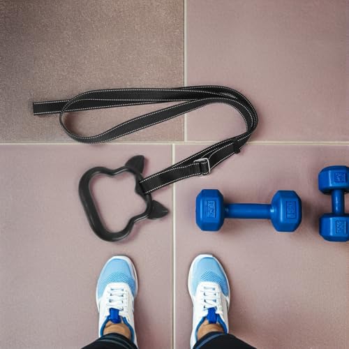 Anillas de Gimnasia Fitness con Cintas Ajustables Negras miniatura 7