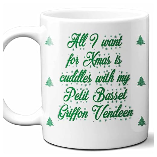 Funny Petit Basset Griffon Vendeen Owner Christmas Gift Mug. Cool, Unique & Cute Xmas Pet Themed Gift Idea For Dog Mom, Dog Dad, Him, Her, Lovers, Men, Women, Husband, Wife. 11 oz.