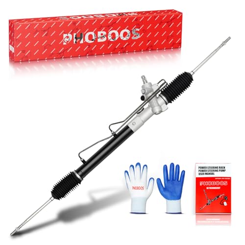 PHOBOOS Hydraulic Power Steering Rack and Pinion Assembly Compatible with Nissan Sentra 2000-2006 L4 1.6L/1.8L/2.0L, New Unit, Leak Resistance, Direct Fit, Ref. 26-3018【Rack length: 46.97 inches】