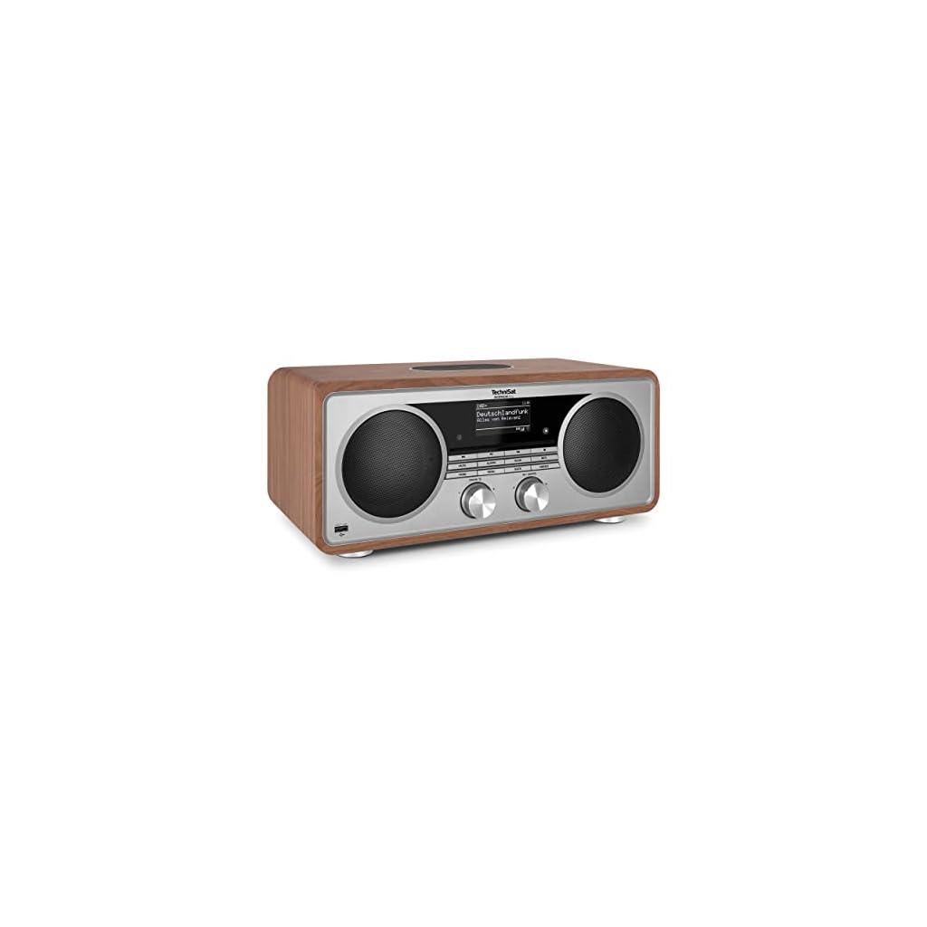 TechniSat DIGITRADIO 602 - Stereo Internetradio (DAB, FM, 70 watt 2.1-systeem met subwoofer, draadloze oplader, CD, USB…