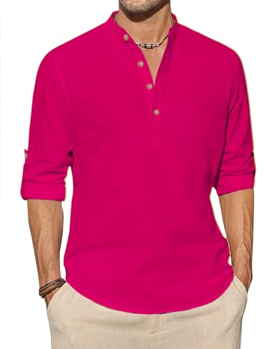 Image of Univibe Men Solid Cotton Blend Straight Kurta Shirt