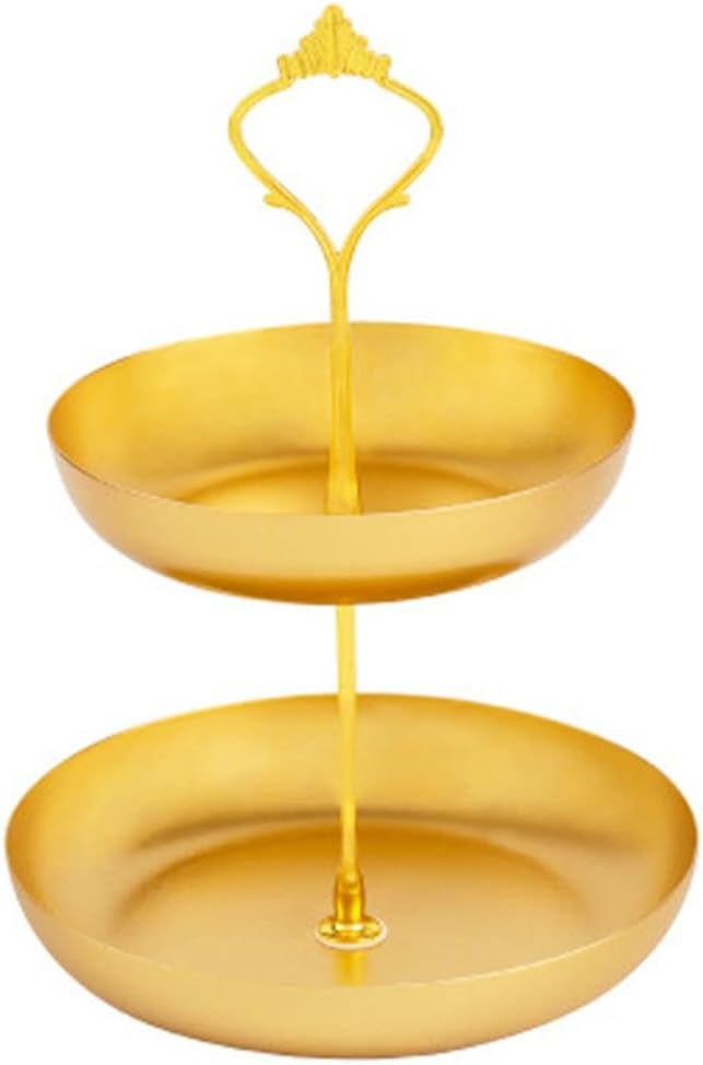 JSEIAJB Gold Double-Layer Jewelry Rack Home Cosmetics Storage Rack Jewelry Display Rack Jewelry Storage Rack