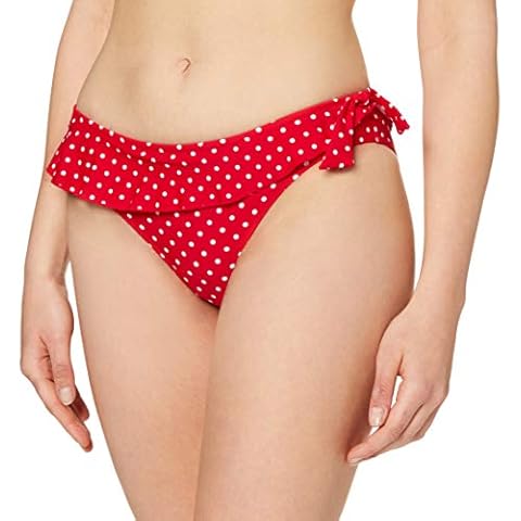 Pour Moi? Women's Hot Spots Frill Bikini Bottoms, Red, 8 Cover