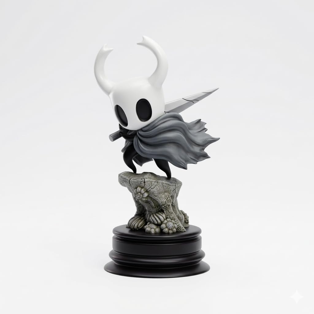 The Knight Action Figure Hornet Quirrel Home Decor Cartoon Collectible Figurine Popular Video Game Hollow Statue Figure Gift for Fans and Friends (Hollow Set)