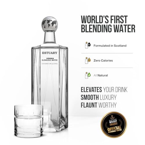 Image of Estuary Vodka Blending Water (Pack of 4 X 750 ML) | Premium Non-Alcoholic Mixer for Vodka