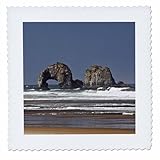 Square dimensions (in inches): 6 L x 6 W, image dimensions (in inches): 4 L x 4 W 100% poloyester; image is soft to touch. Made in USA Edges have pinking shear cut Image will not fade with washing. Image not a transfer, part of material